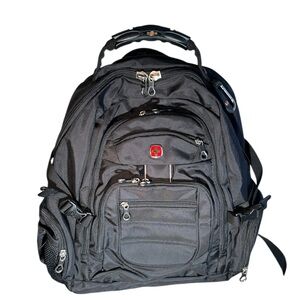 SwissGear Black Multi-Pocket Backpack